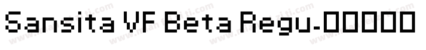 Sansita VF Beta Regu字体转换